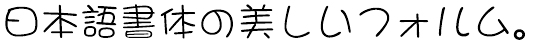 DFまるもじ体 W3 (DFP～/DFG～ 同梱)