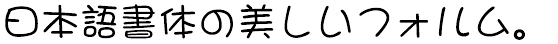 DFまるもじ体 (W5相当・DFP～/DFG～ 同梱)