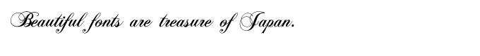 結婚式に合うフォント Polonaise Bold 